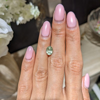 2.21 Ct. Yellowish Green Sapphire from Montana Life Style