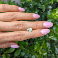 2.21 Ct. Yellowish Green Sapphire from Montana Life Style