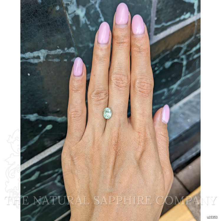 2.21 Ct. Yellowish Green Sapphire from Montana