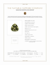 2.63 Ct. Greenish Yellow Sapphire from Montana Scan Report