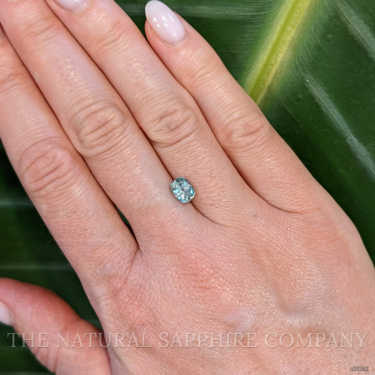 1.24 Ct. Greenish Blue Sapphire from Montana