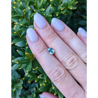 1.24 Ct. Greenish Blue Sapphire from Montana Life Style