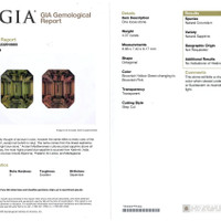 4.07 Ct. Greenish Brown Sapphire from Ceylon (Sri Lanka) Scan Report