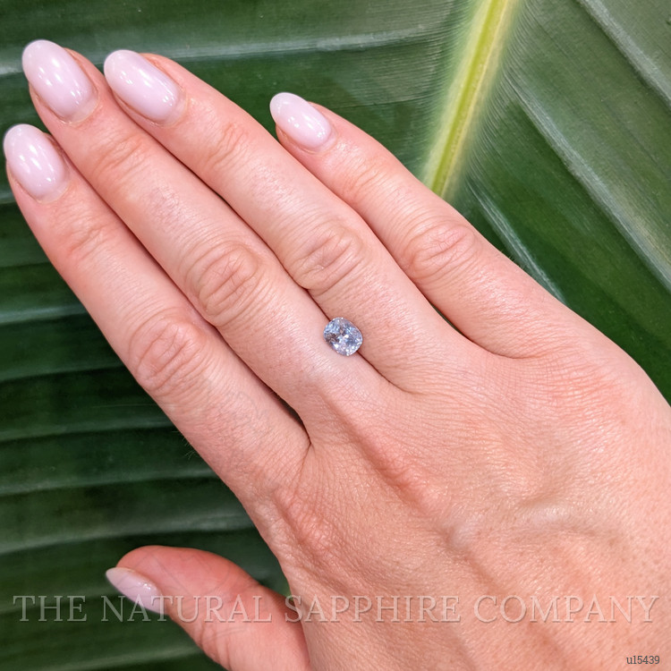 1.29 Ct. Bluish Grey Sapphire from Montana