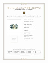 0.79 Ct. Greenish Blue Sapphire from Montana Scan Report