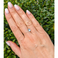 0.88 Ct. Bluish Green Sapphire from Montana Life Style