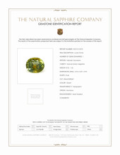 1.26 Ct. Green Sapphire from Montana Scan Report