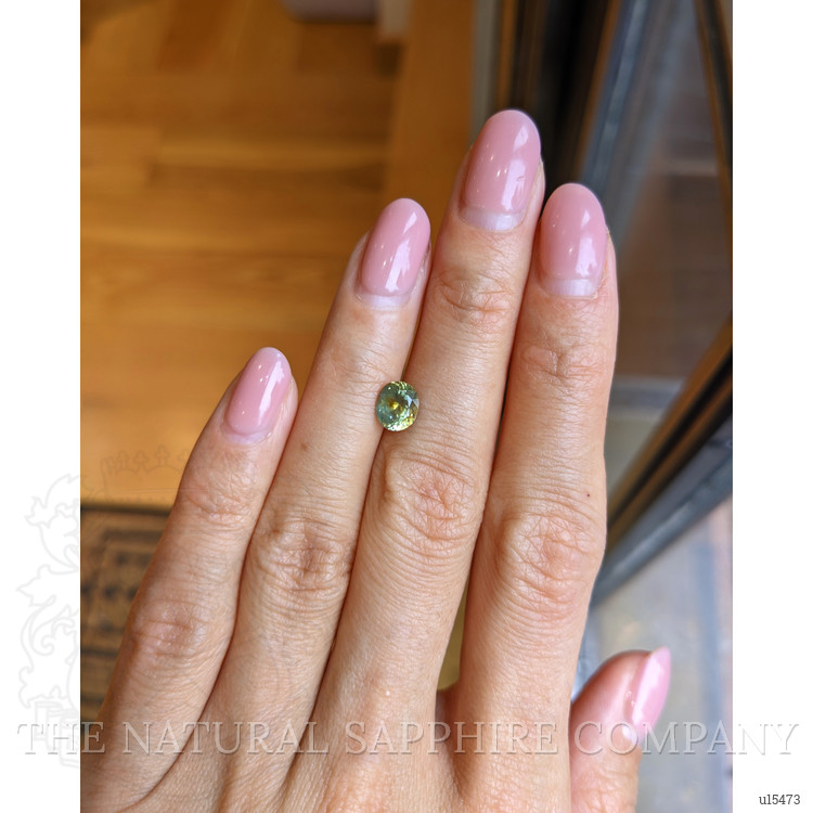1.26 Ct. Green Sapphire from Montana