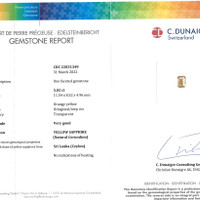 5.02 Ct. Peach Sapphire from Ceylon (Sri Lanka) Scan Report