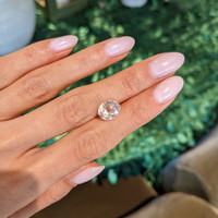 4.58 Ct. Peach Sapphire from Ceylon (Sri Lanka) Life Style
