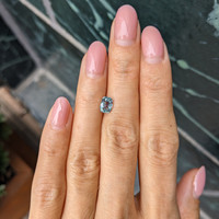 1.24 Ct. Bluish Green Sapphire from Montana Life Style