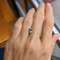 1.33 Ct. Greenish Blue Sapphire from Montana Life Style