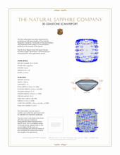 2.32 Ct. Sapphire from Ceylon (Sri Lanka) 3 D Scan Report