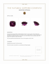 3.14 Ct. Reddish Pink Sapphire from Ceylon (Sri Lanka) Appraisal