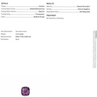 3.14 Ct. Reddish Pink Sapphire from Ceylon (Sri Lanka) Scan Report