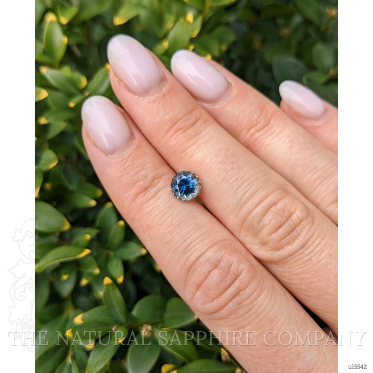 1.61 Ct. Greenish Blue Sapphire from Ceylon (Sri Lanka)
