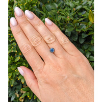 1.61 Ct. Greenish Blue Sapphire from Ceylon (Sri Lanka) Life Style