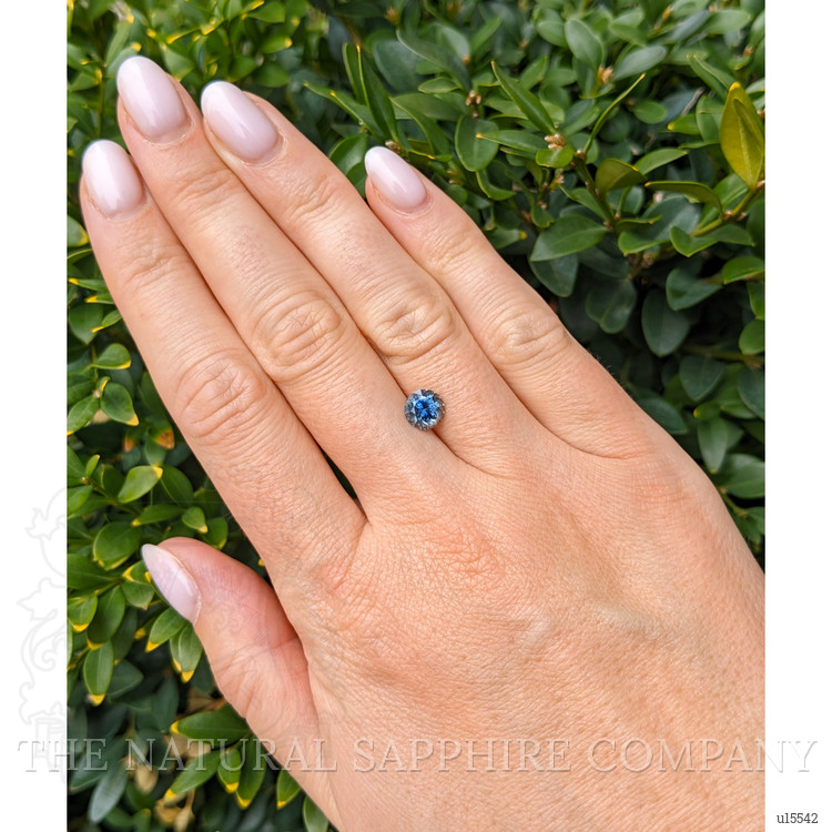 1.61 Ct. Greenish Blue Sapphire from Ceylon (Sri Lanka)