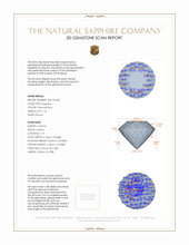1.61 Ct. Greenish Blue Sapphire from Ceylon (Sri Lanka) 3 D Scan Report