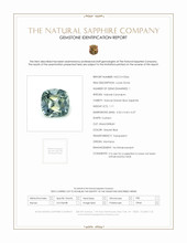 1.11 Ct. Greyish Blue Sapphire from Montana Scan Report