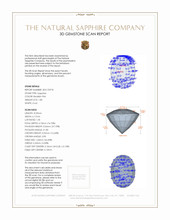 1.80 Ct. Sapphire from Ceylon (Sri Lanka) 3 D Scan Report