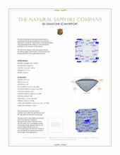 3.16 Ct. Sapphire from Ceylon (Sri Lanka) 3 D Scan Report