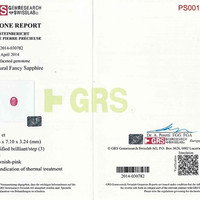 1.83 Ct. Reddish Pink Sapphire from Ceylon (Sri Lanka) Scan Report