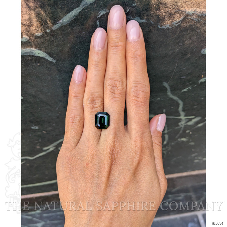 7.51 Ct. Green Sapphire from Ceylon (Sri Lanka)