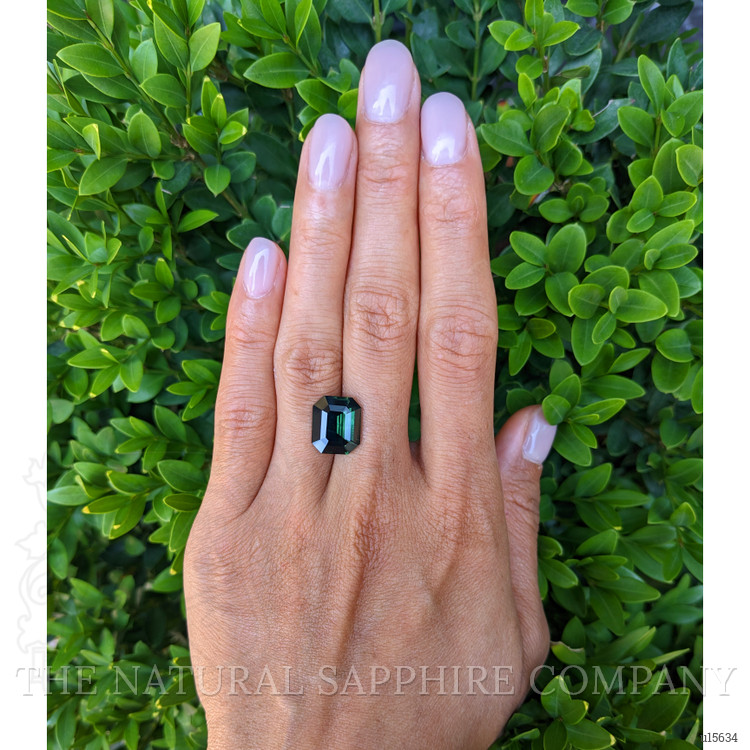 7.51 Ct. Green Sapphire from Ceylon (Sri Lanka)