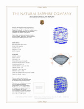 2.20 Ct. Sapphire from Ceylon (Sri Lanka) 3 D Scan Report