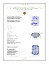 2.17 Ct. Sapphire from Ceylon (Sri Lanka) 3 D Scan Report
