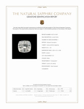 1.34 Ct. White Sapphire from Ceylon (Sri Lanka) Scan Report