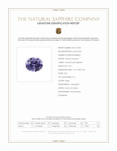 0.66 Ct. Purple Sapphire from Ceylon (Sri Lanka) Scan Report