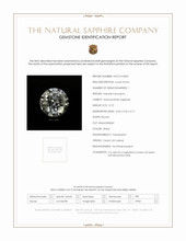 0.72 Ct. Sapphire from Ceylon (Sri Lanka) Scan Report