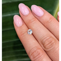 0.72 Ct. White Sapphire from Ceylon (Sri Lanka) Life Style