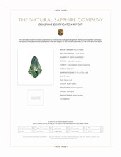 0.57 Ct. Bluish Green Sapphire from Montana Scan Report