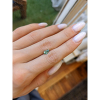 0.57 Ct. Bluish Green Sapphire from Montana Life Style