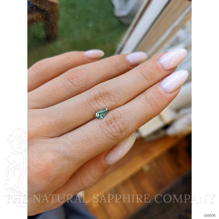 0.57 Ct. Bluish Green Sapphire from Montana
