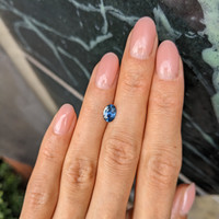 0.89 Ct. Greenish Blue Sapphire from Montana Life Style