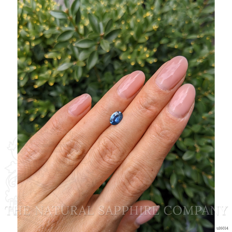 0.89 Ct. Greenish Blue Sapphire from Montana