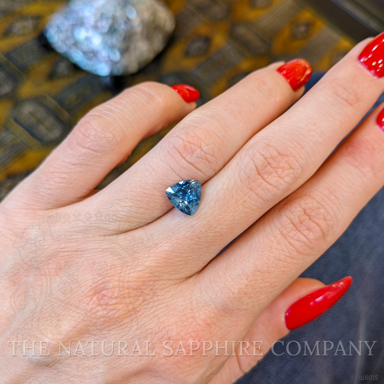 2.12 Ct. Greenish Blue Sapphire from Montana