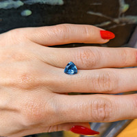 2.12 Ct. Greenish Blue Sapphire from Montana Life Style