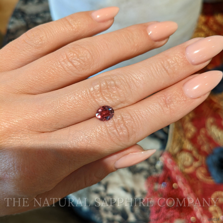 1.34 Ct. Orangish Brown Sapphire from Ceylon (Sri Lanka)