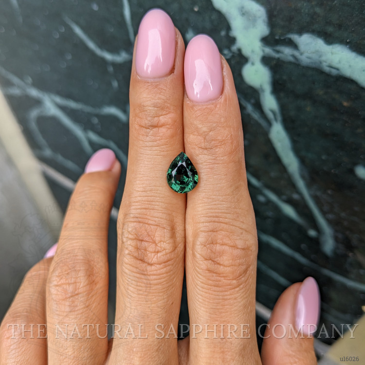 3.08 Ct. Green Sapphire from Ceylon (Sri Lanka)