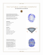 1.31 Ct. Purple Sapphire from Ceylon (Sri Lanka) 3 D Scan Report