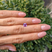 1.06 Ct. Pinkish Purple Sapphire from Ceylon (Sri Lanka) Life Style