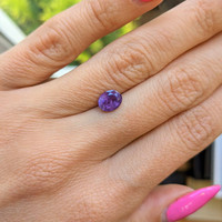 1.32 Ct. Purple Sapphire from Ceylon (Sri Lanka) Life Style