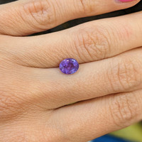 1.32 Ct. Purple Sapphire from Ceylon (Sri Lanka) Life Style