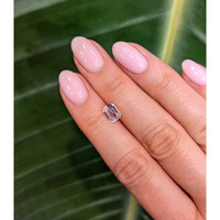 1.60 Ct. White Sapphire from Madagascar Life Style