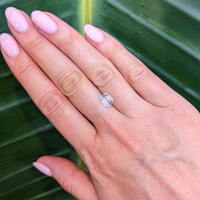 1.60 Ct. White Sapphire from Madagascar Life Style